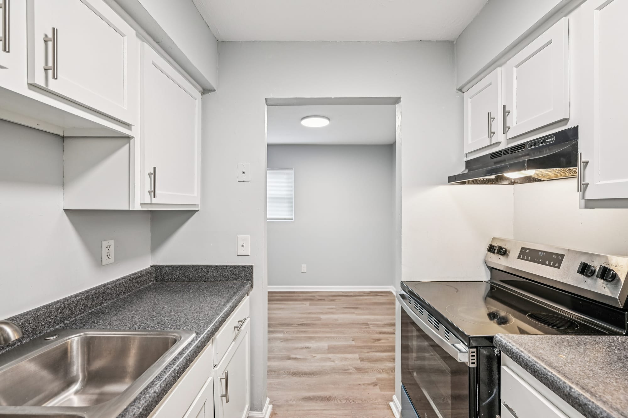 Kitchen — 2 bed / 1 bath apartment at Morse Creek (photo 4)