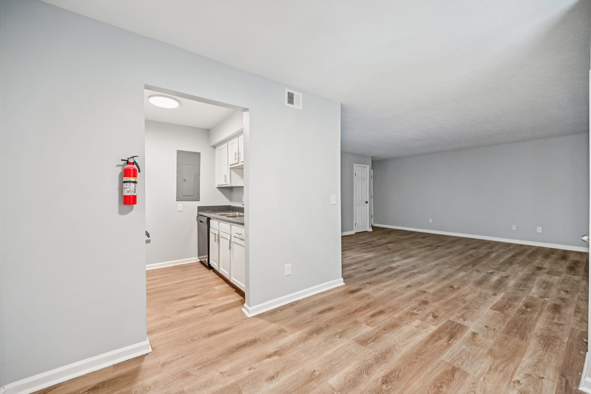 Living Room — 2 bed / 1 bath apartment at Morse Creek (photo 5)