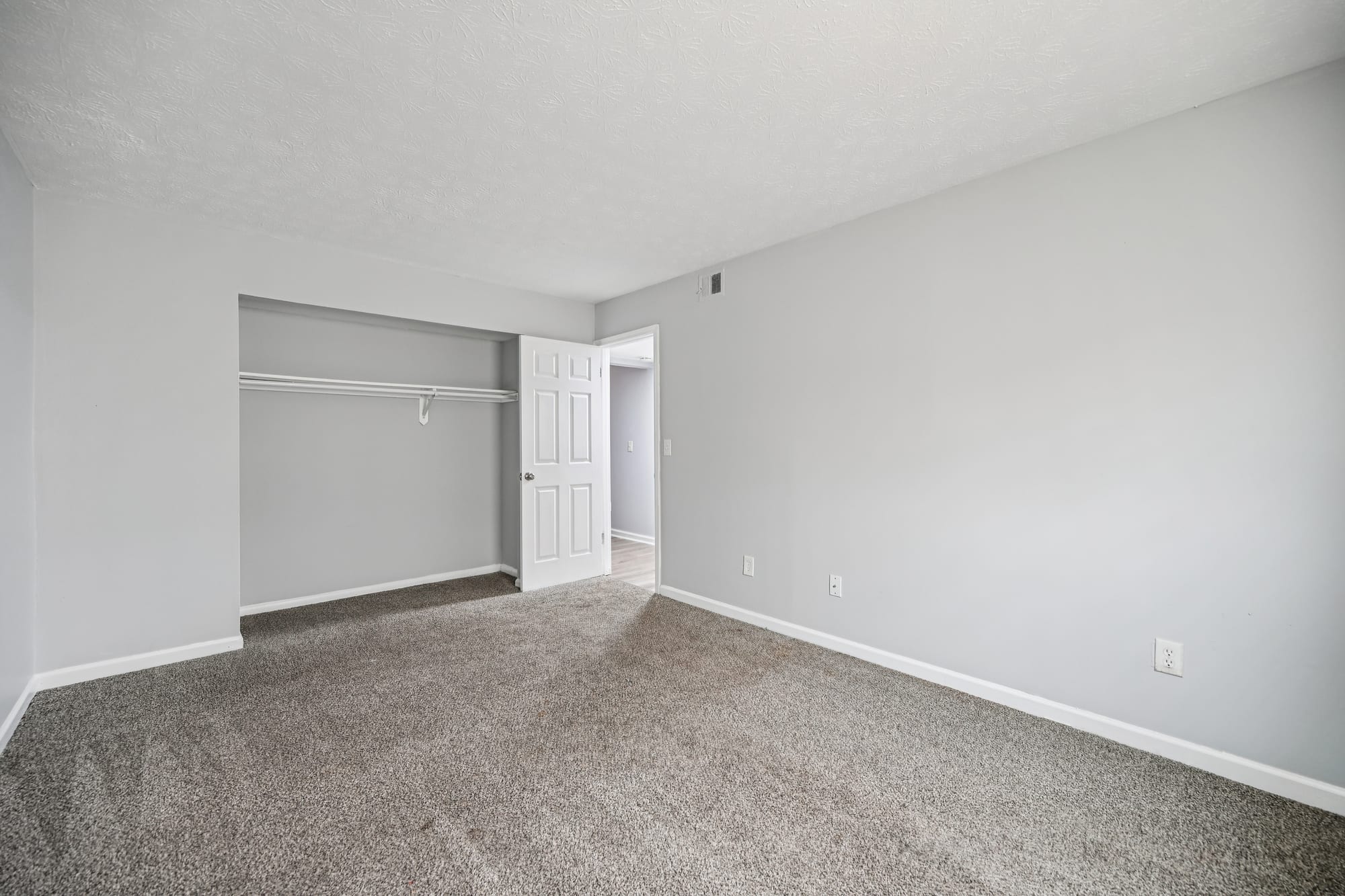 Primary Bedroom — 2 bed / 1 bath apartment at Morse Creek (photo 3)