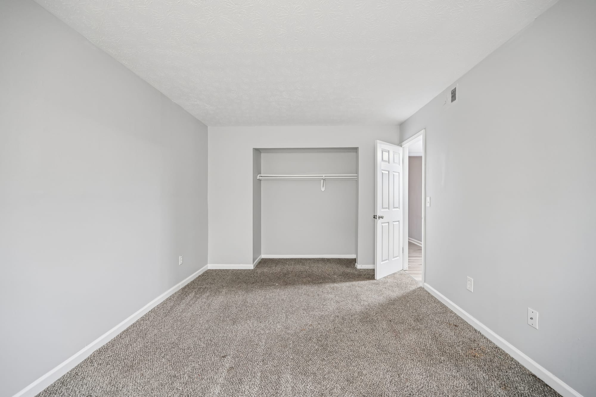 Primary Bedroom — 2 bed / 1 bath apartment at Morse Creek (photo 4)