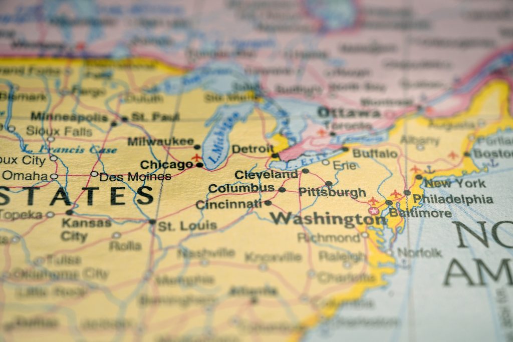 Where Columbus sits on the map